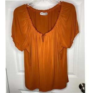 Orange blouse